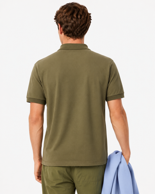 Lacoste Classic Fit Embroidered Motif Piqué Polo