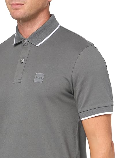 Hugo BOSS Passertip Logo-Patch Slim-fit Polo Shirt