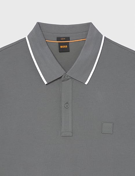 Hugo BOSS Passertip Logo-Patch Slim-fit Polo Shirt