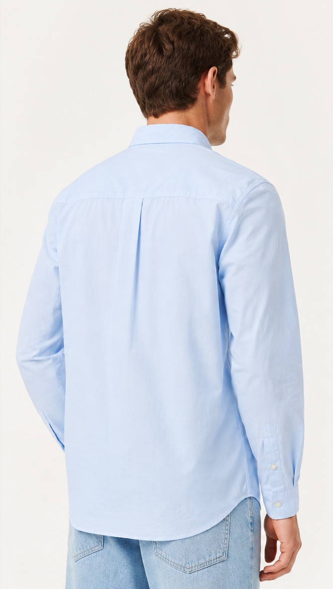 Lacoste Men's Regular Fit Gingham Poplin Shirt
