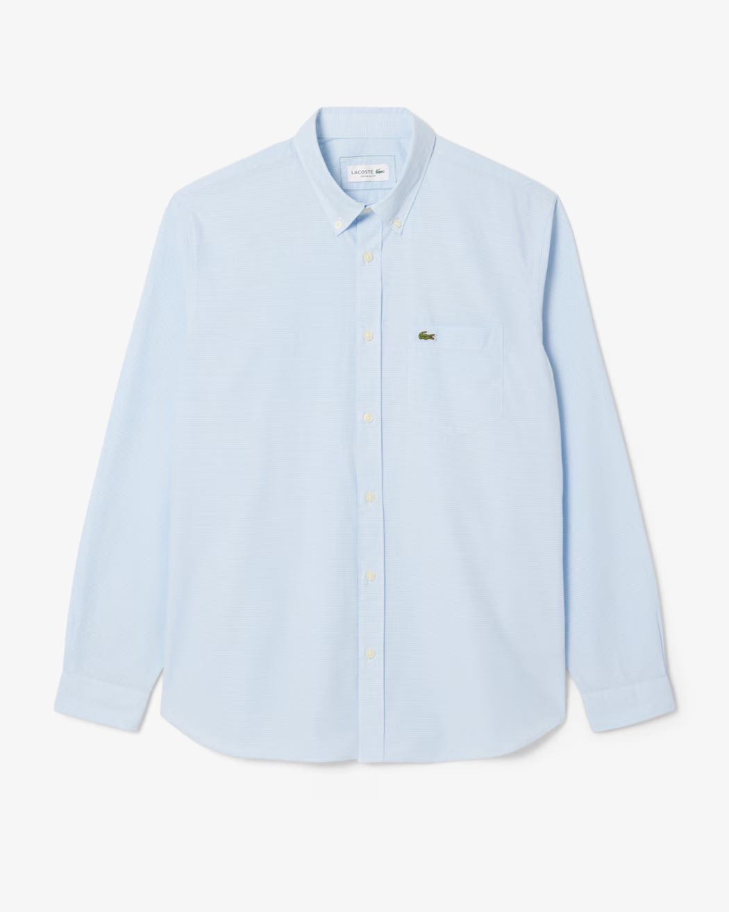 Lacoste Men's Regular Fit Gingham Poplin Shirt