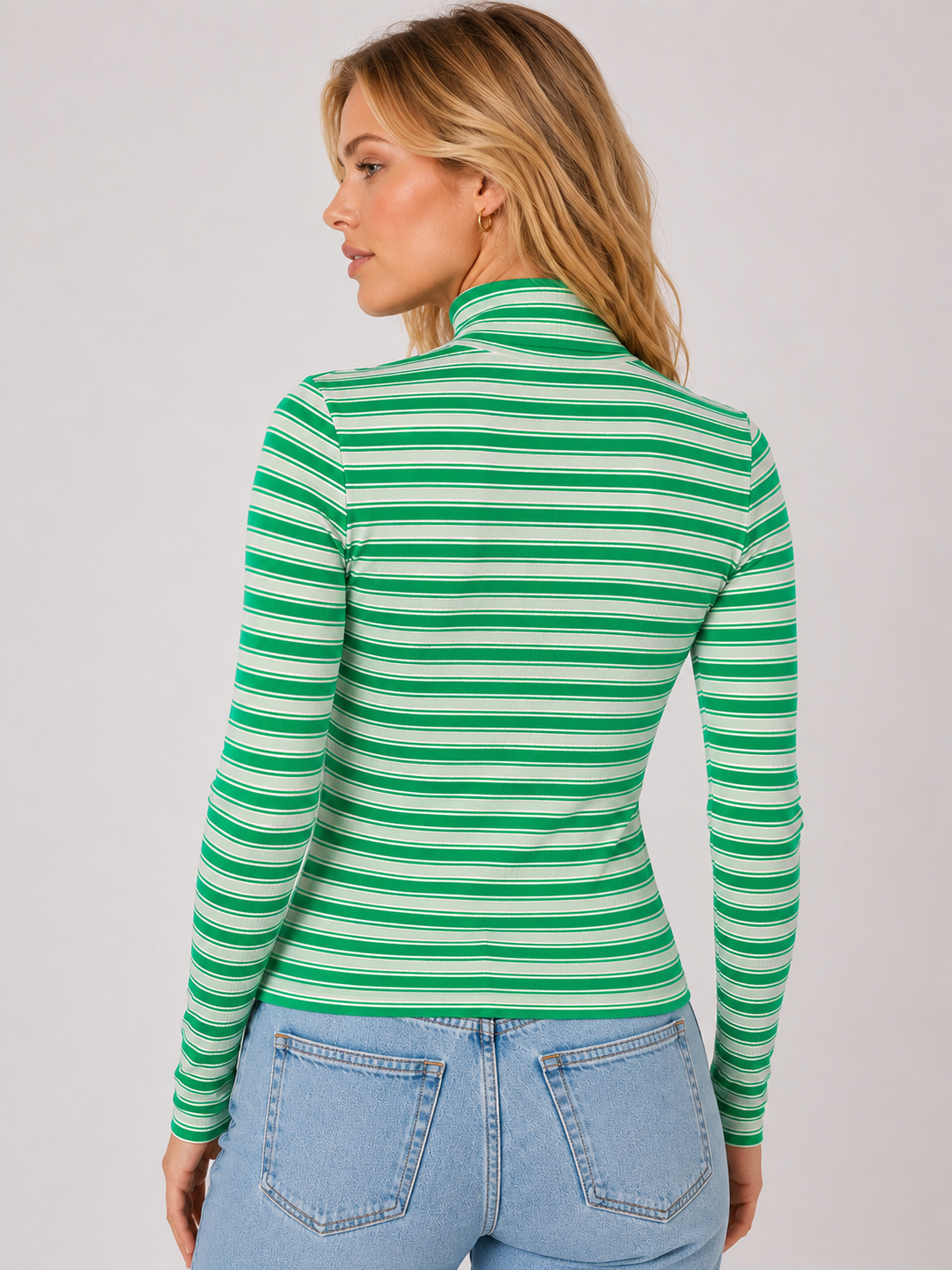 PINK Victoria's Secret Red Pepper Stripe Ribbed Long Sleeve T-Shirt