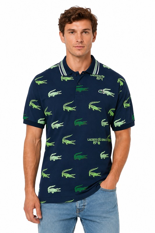Lacoste Croc Print Golf Polo