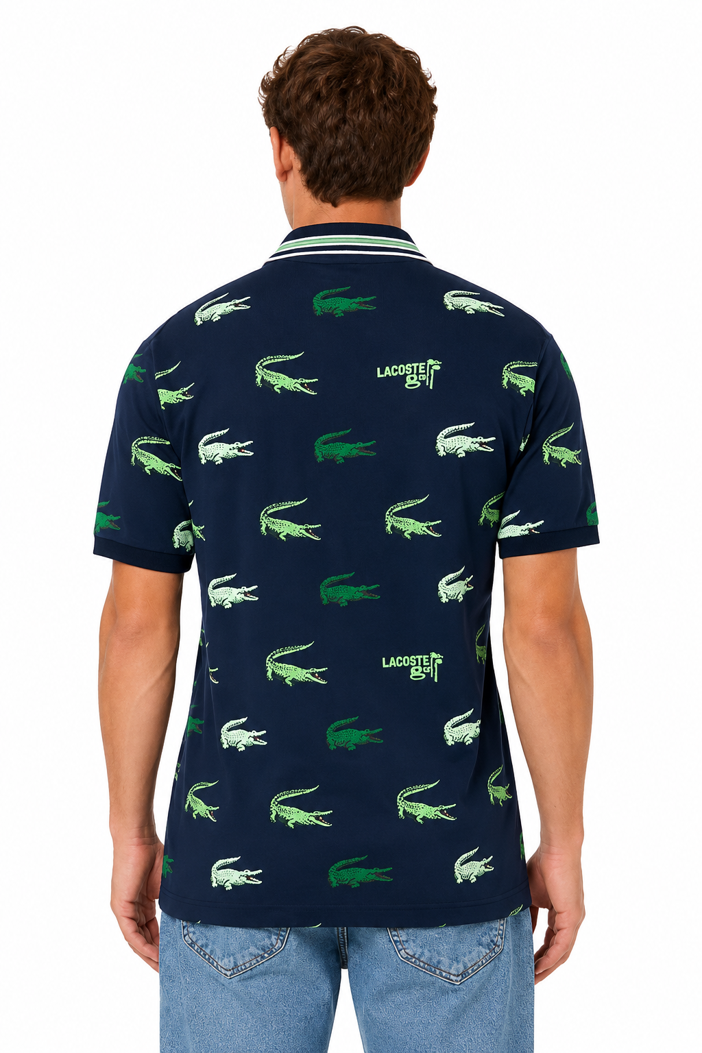 Lacoste Croc Print Golf Polo