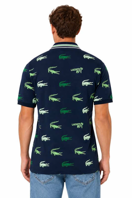 Lacoste Croc Print Golf Polo