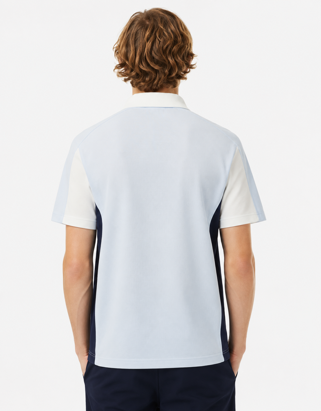 Lacoste Cotton Pique Colorblock Polo Shirt