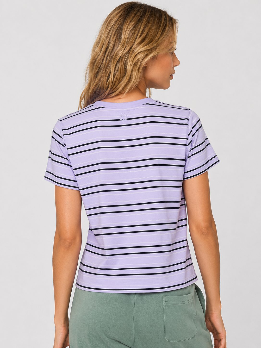 PINK Victoria’s Secret Striped Tee Relaxed Fit Top