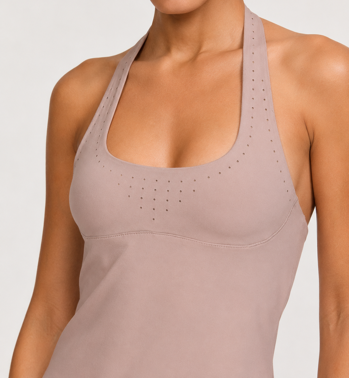 PINK Victoria’s Secret Halter Activewear Dress with Built-In Shorts