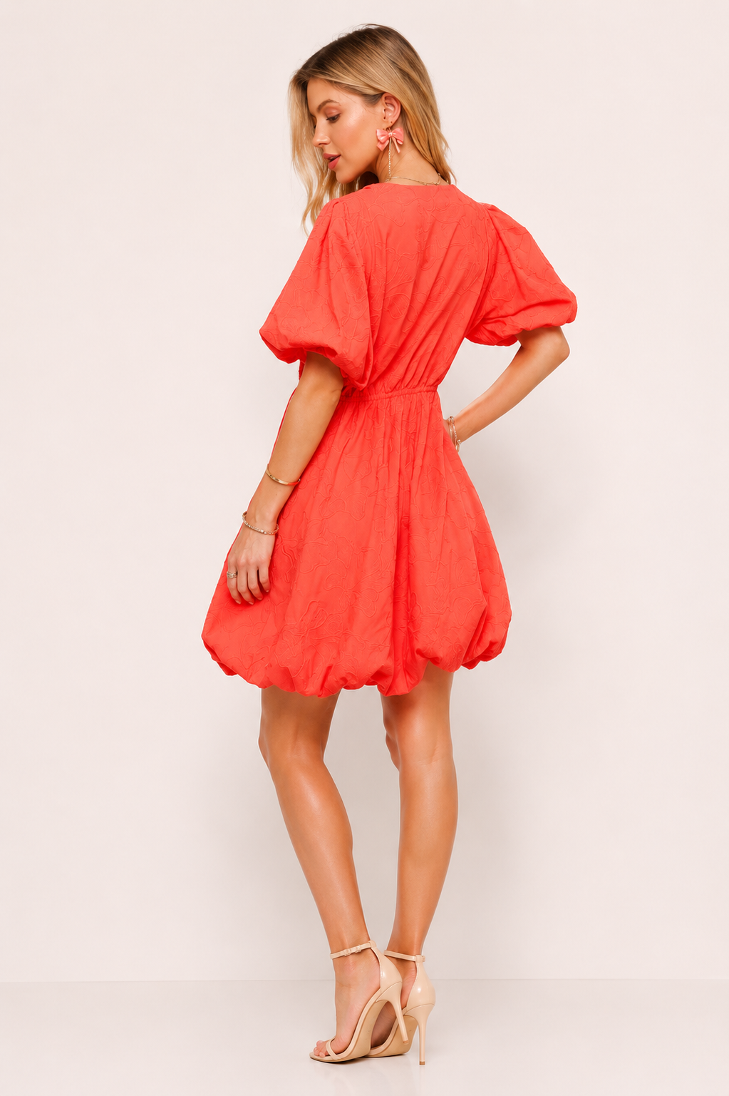 ADORA Puff Sleeve Floral Dress