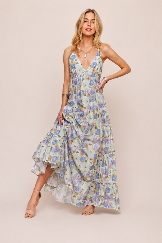 ADORA Bow Back Floral Cami Dress
