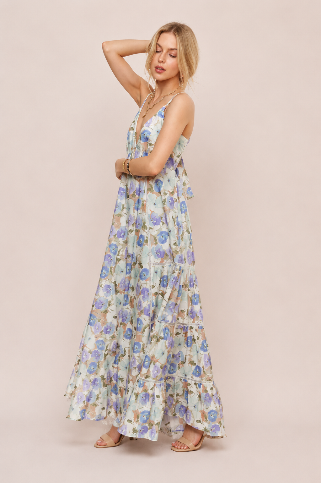 ADORA Bow Back Floral Cami Dress