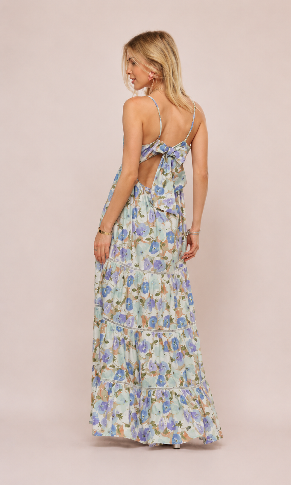 ADORA Bow Back Floral Cami Dress