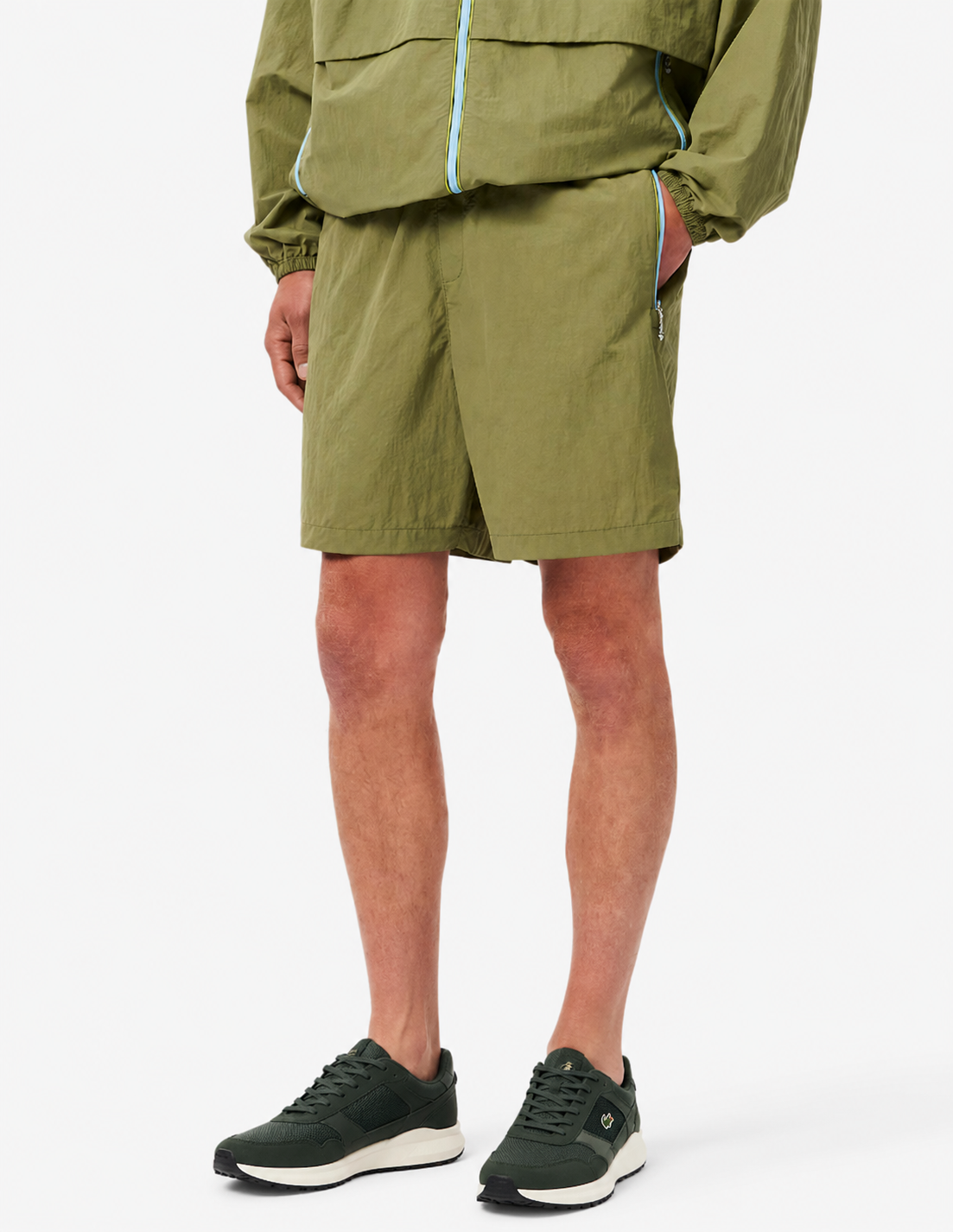 Lacoste Relaxed Fit Zip-Up Pocket Shorts