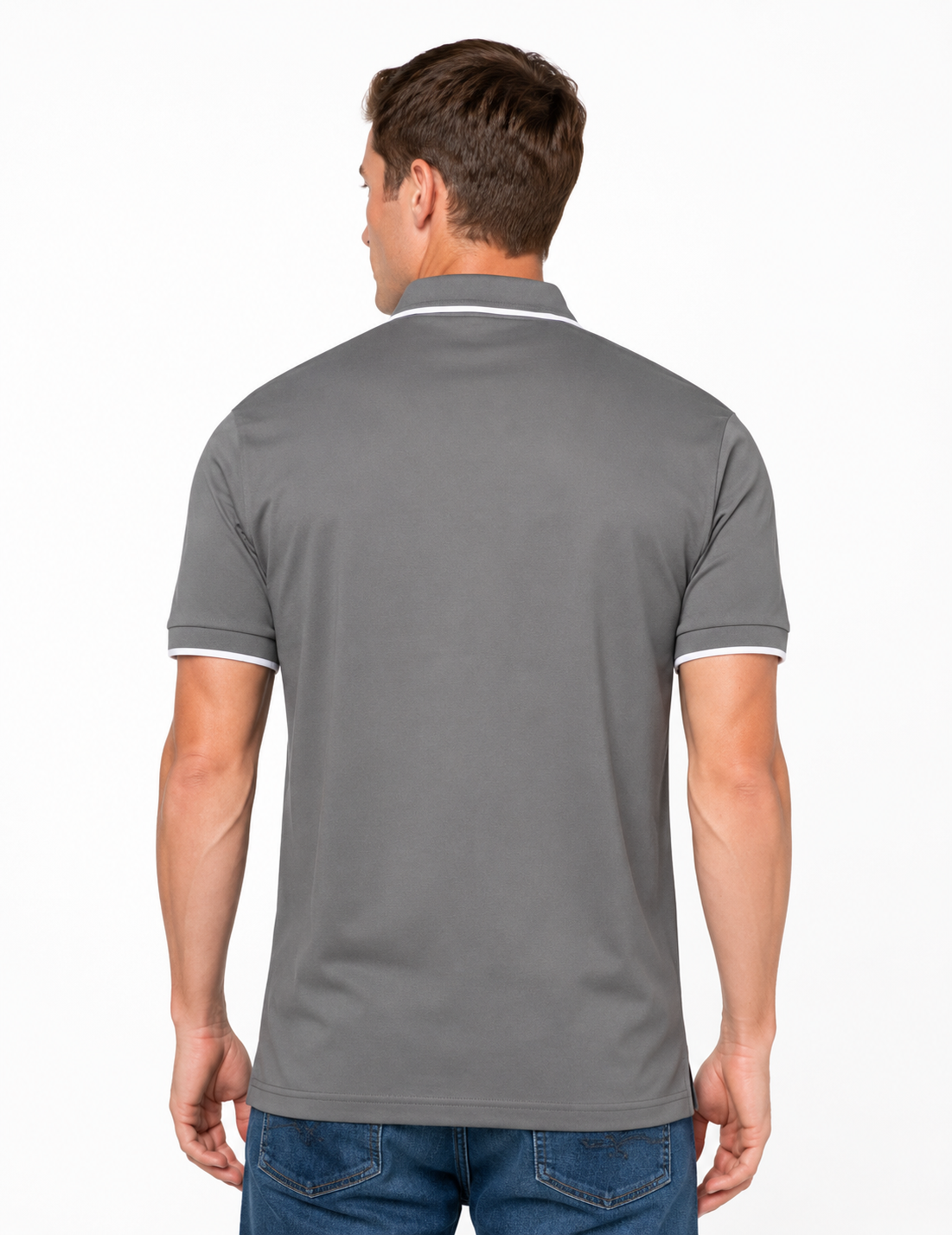 Hugo BOSS Passertip Logo-Patch Slim-fit Polo Shirt