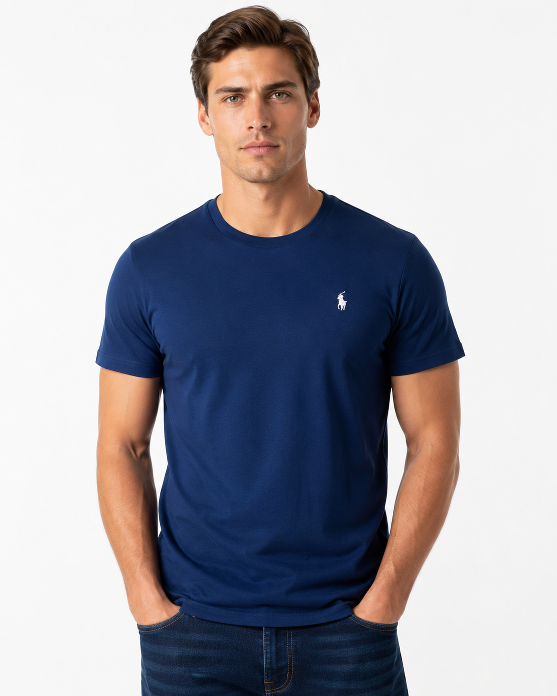 Ralph Lauren Polo Custom Fit Crew Neck Pony Logo T-Shirt