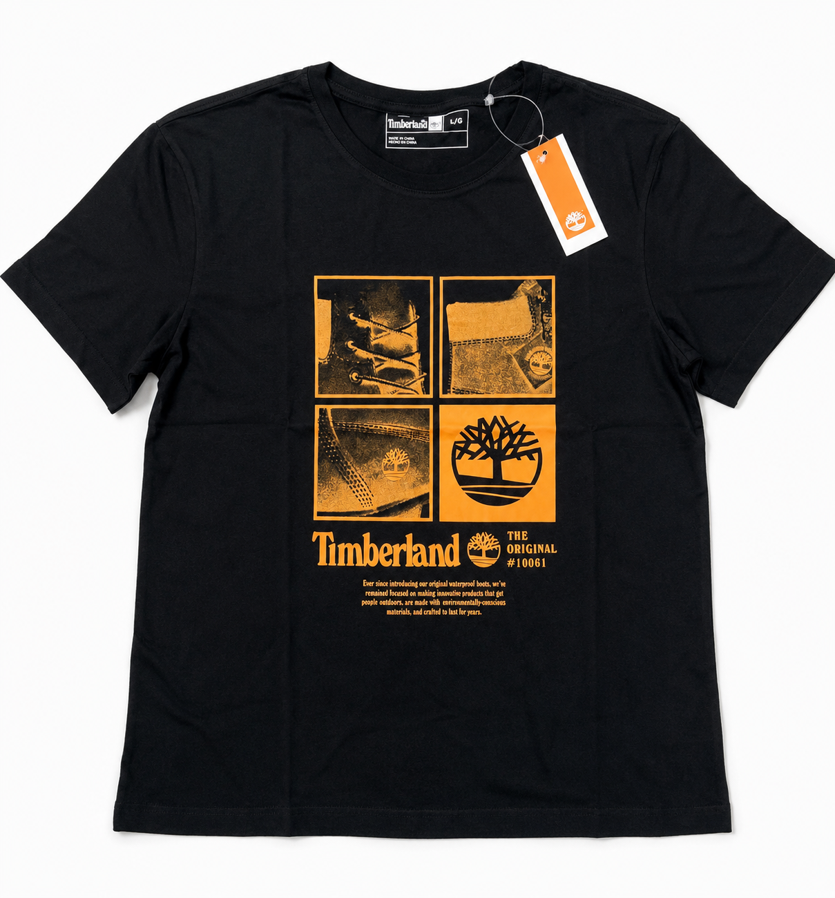 Timberland Men's Square Logo Short Sleeve T-Shirt