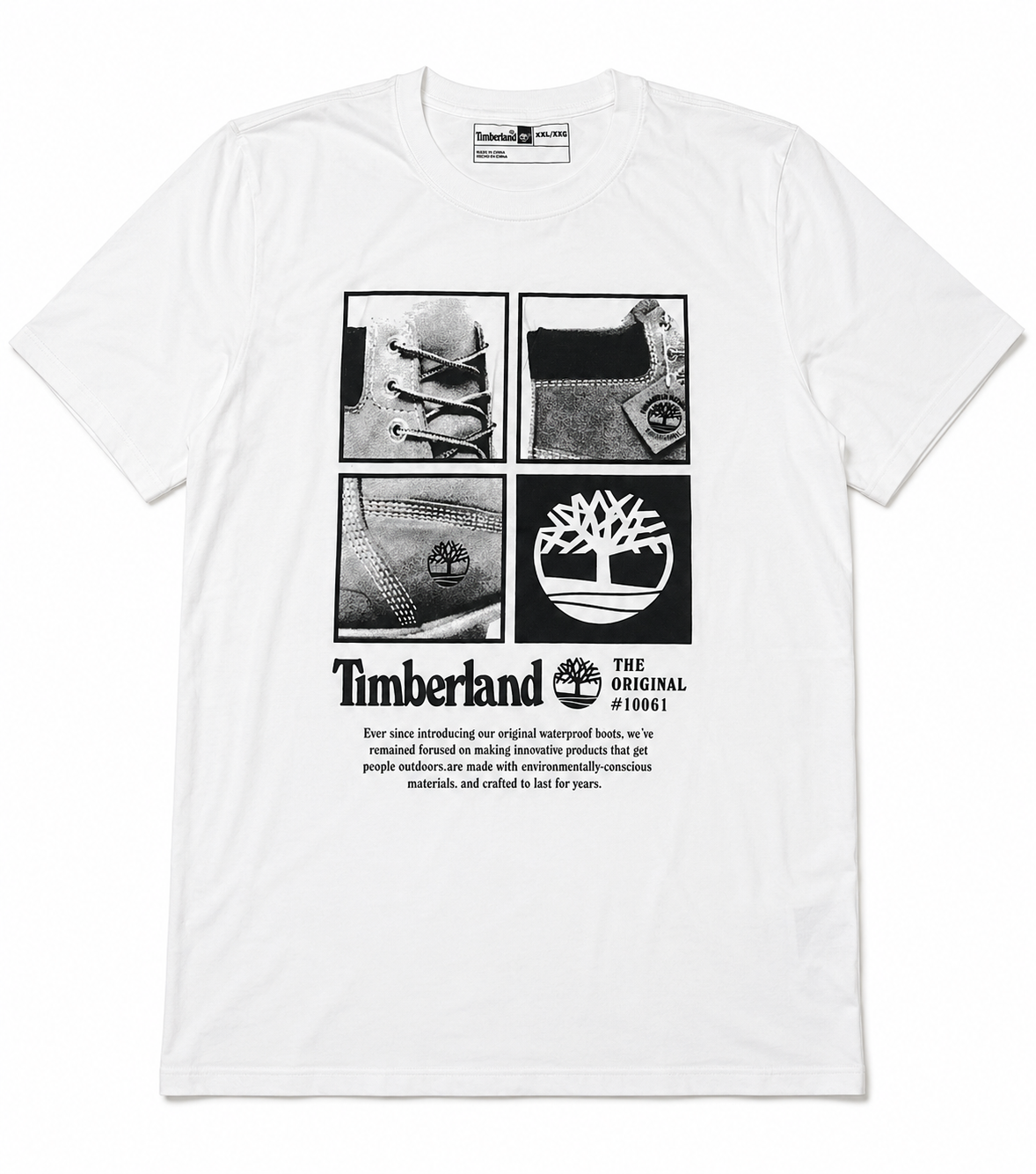 Timberland Men's Square Logo Short Sleeve T-Shirt