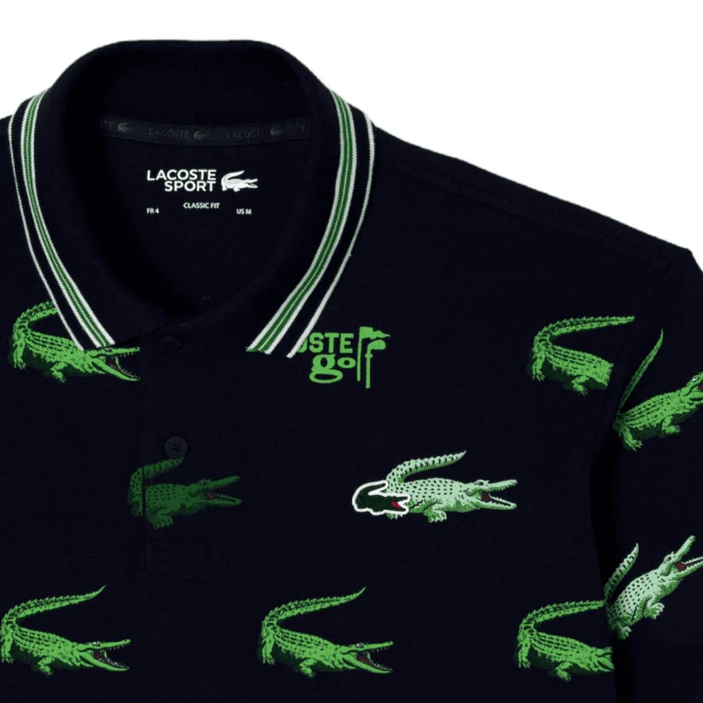 Lacoste Croc Print Golf Polo