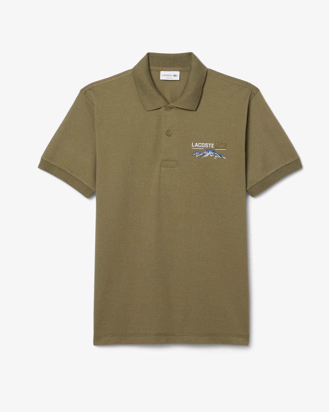 Lacoste Classic Fit Embroidered Motif Piqué Polo