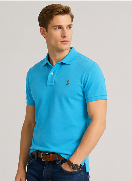 Ralph Lauren Polo Shirt Custom Slim Fit Mesh