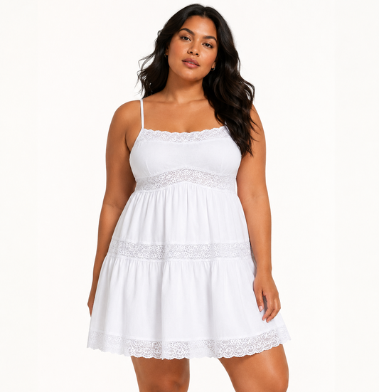 PINK Victoria's Secret Frankie's Bikinis Magnolia Poplin Dress